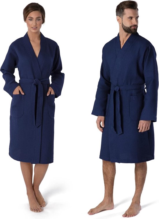 Kimono wafel piquée, badjas