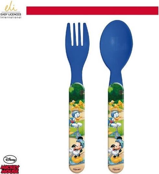 Kinder besteksetje van Mickey Mouse Plastic van Kinder