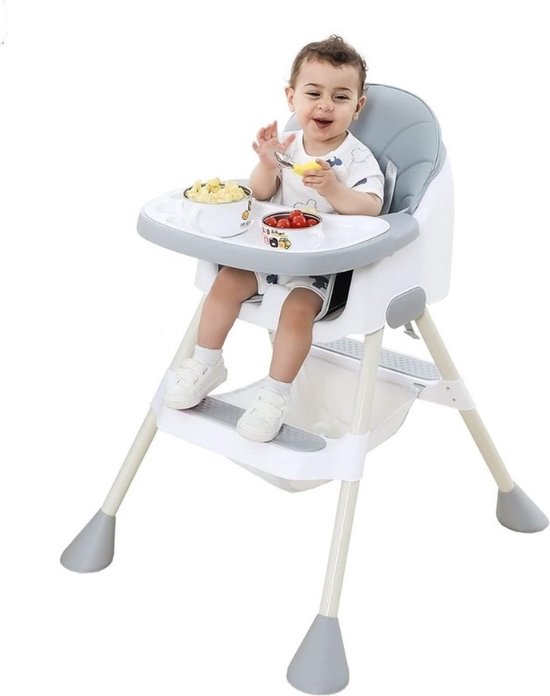 Kinder Eetstoel – 2-in-1 Babystoel Voor Aan Tafel Met Dienblad - Baby Stoel Voor Eten - Meegroei Kinderstoel - Baby stoeltje Zitten – Meegroeistoel - Kindereetstoel
