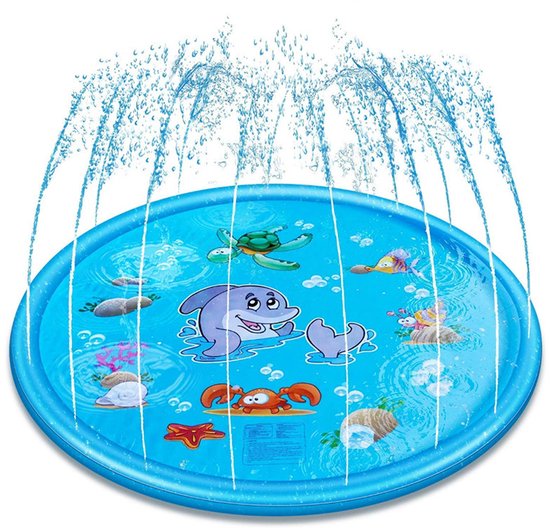 Kinder- en hondensproeier, 170,2 cm (67 inch), duurzaam en opvouwbaar waterspeelgoed voor buiten, geschikt voor jongens en meisjes van 3-12 jaar.