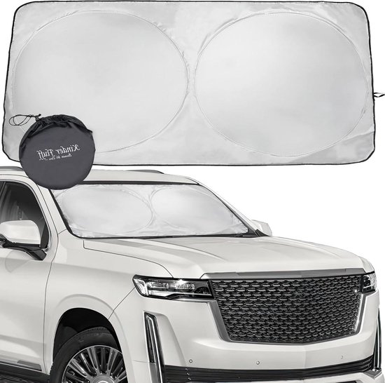 Kinder Fluff Sun Shade Car Certified Sun Protection - Windshield Car Accessories - Block 99.87% UVR - Rear Window Car Accessories - Windshield Motorhome Window Interior Parasolas-S van Kinder