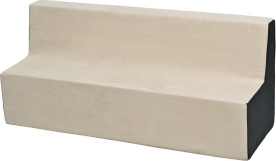 Kinder meubel - Kinder fauteuil - Kinderbankje - grijs beige - 50 x 120 x 40 cm - 215 gram van Kinder