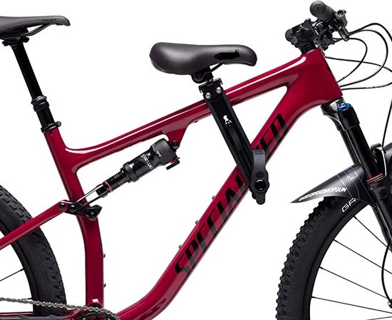 Kinder MTB Zadel op Stang met Stuur - Mountainbike Zitje voor Kinderen - Fietszitje voor Kinderen - Zwart - Veilig en Comfortabel - Geschikt voor Mountainbikes van Merkloos