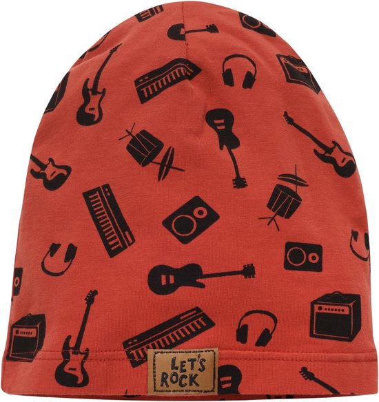 Kinder Muts - Kinder Bonnet - Warm Houden - Zacht Katoen - 22 x 20 cm - Rood
