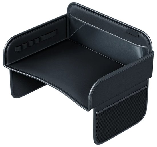 Kinder Reis Tafel - Autostoel Organizer - Reizen met Kinderen - Snelle Montage - 41 x 33 cm - Zwart