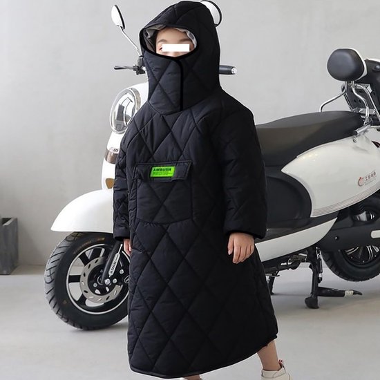 Kinder Rolstoeldeken - Scootmobiel Cape - Warm en Droog - Wind en Waterdicht - Maat M - Blauw