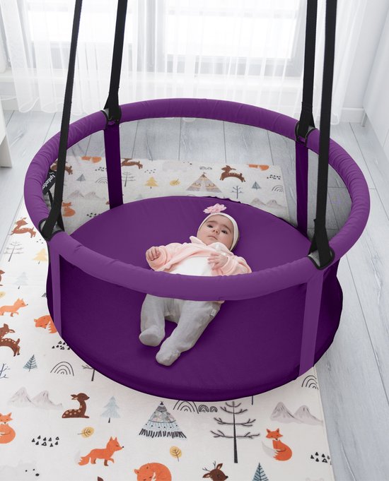 Kinder Schommel mand - Baby Basket Swing - Paars van Kinder