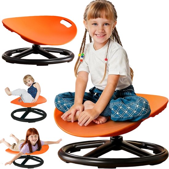 Kinder Sensorische Draaistoel - 360° Draai Stoel - TOT 100kg - Antislip - Veilig - Balans Speelgoed - Voor ADHD en Autisme - Thuis en School - Coördinatie & Evenwicht