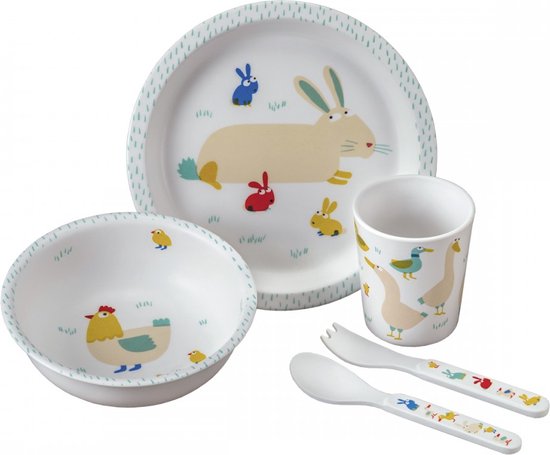 Kinder servies Boerderij 5 dlg van Kinder