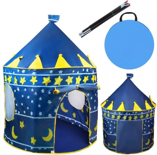 Kinder speeltent XL , kasteel tent opvouwbaar - jongen meisje - ridder tent binnen/buiten van ihono rollen