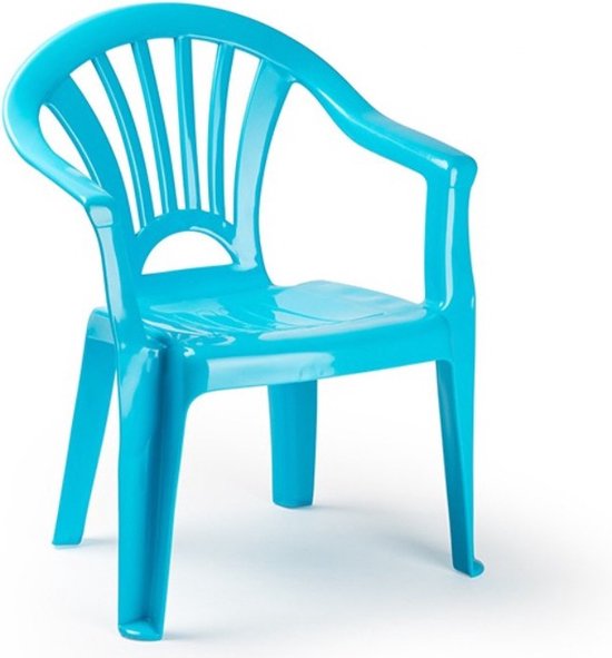 Kinder stoelen 50 cm - Lichtblauw - Tuinmeubelen - Kunststof binnen/buitenstoelen voor kinderen van Kinder