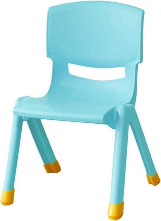 Kinder Tafel en Stoel Set - Kindermeubels Set - Spelen en Leren - Stapelbaar en Lichtgewicht - 53cm - Transparant