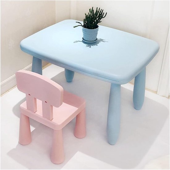 Kinder Tafel en Stoel Set - Kindertafel Speeltafel - Spelen en Leren - Milieuvriendelijk Plastic - 100kg Draagvermogen - Stijl 3
