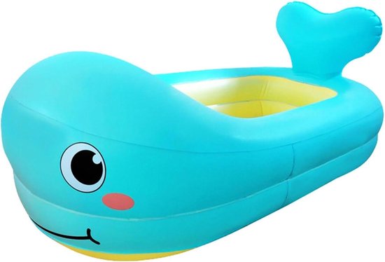 Kinderbad - Opblaasbadje - Waterspelen - Walvisvorm - 80 Cm - Veelkleurig