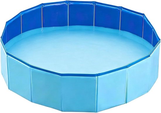 Kinderbad Opvouwbaar - Huisdierenbad - Buiten Wassen - Ruimtebesparend Design - 120 x 30 cm - Blauw