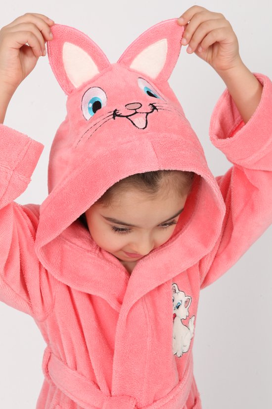 Kinderbadjas / Koraal kleur / 5-6 jaar van Kinder