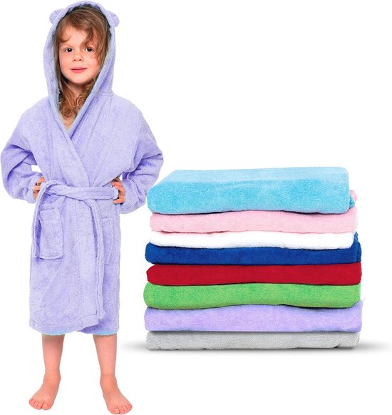 Kinderbadjas voor Meisjes en Jongens - Zacht en Fluffy - Microvezel - OEKO-TEX® Gecertificeerd