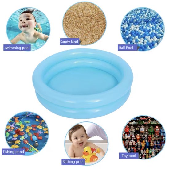 Kinderbadje 60x15 cm – Babybad, Zandbak of Ballenbak – Multifunctioneel van Merkloos