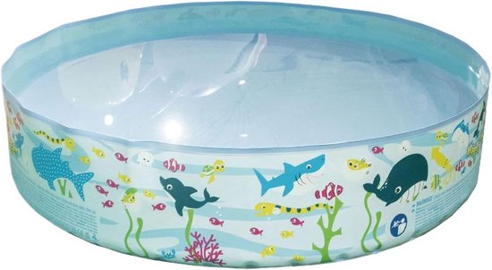 Kinderbadje - Opblaasbadje peuter - Zomerse waterpret - Leuk dierontwerp - 120 x 25 cm