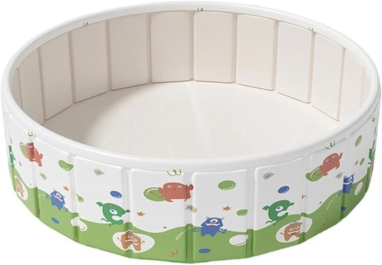 Kinderbadje Opvouwbaar - Hondenbad Puppyzwembad - Buiten Spelen - Antislip Bodem - 90 x 45 cm - Blauw