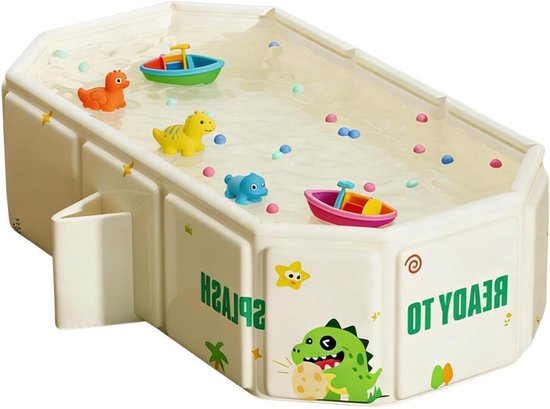 Kinderbadkuip - Opvouwbaar bad - Kind wassen - Ruimtebesparend ontwerp - 78 cm lang - Wit