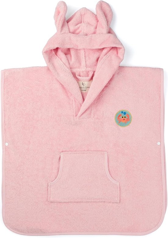 Kinderbadponcho met capuchon van 100% zacht katoen voor jongens en meisjes