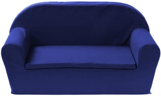 Kinderbankje - KidZ ImpulZ - Peuterbankje - Kinderbank - Kinderzetel - Kindersofa - 0 tot 5 jaar - Voor 2 kindjes - Jeansblauw