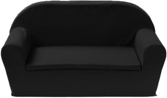 Kinderbankje - KidZ ImpulZ - Peuterbankje - Kinderbank - Kinderzetel - Kindersofa - 0 tot 5 jaar - Voor 2 kindjes - Zwart van KidZ ImpulZ