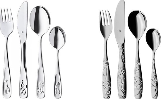 Kinderbestek Set van 4 Stuks voor Peuters en Kleuters vanaf 3 Jaar van Kinder