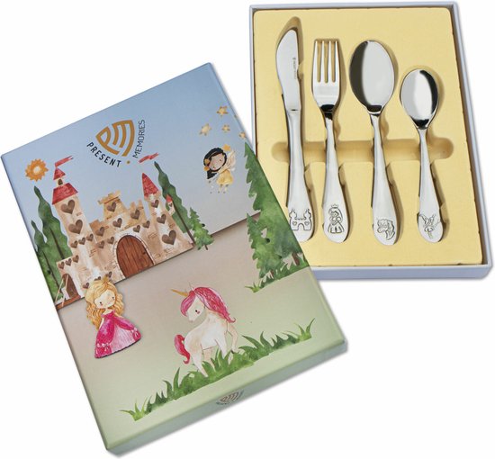 Kinderbestek Sprookjes Prinses Kasteel Eenhoorn Elfje van Kinder