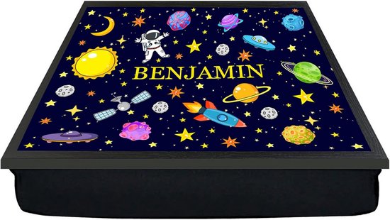Kinderen Dienblad - Laptray Bed - Eten Spelletjes - Gepersonaliseerd Ruimte Design - 33x45x7 cm van Merkloos