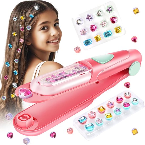 Kinderen Huishoudelijke Accessoires Speelgoed - Doe-het-zelf Glinsterende Sieraden Speelgoed - Haar Edelstenen Zegels Set - Met Herbruikbare Glinsterende Accessoires - Geschikt Voor Meisjes Van 5-12 Jaar van Autrucker