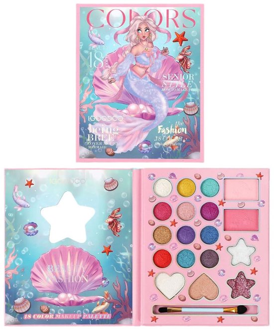 Kinderen Makeup Set - Washable, Veilig en Niet-Giftig, Geschikt voor 4 Jaar en Oudere van Melinia