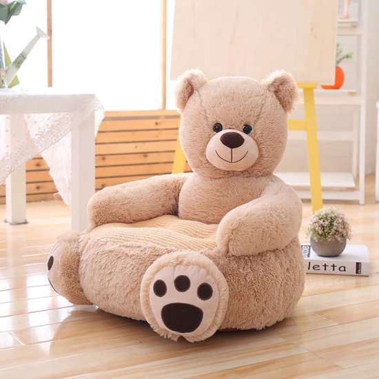 Kinderen sofa wit bear-Kinder fauteuil bank-kraamcadeau van Merkloos