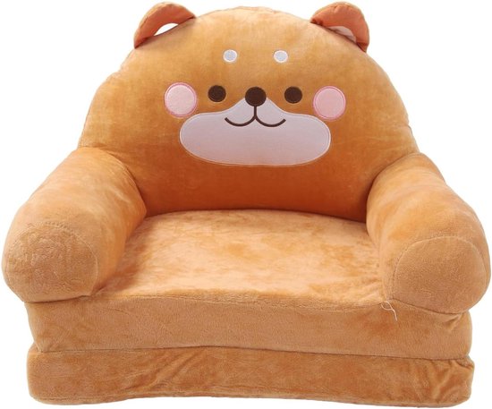 Kinderfauteuil Opvouwbaar - Kind bankje - Lezen en Ontspannen - Uitnodigend Dierenontwerp - 44 x 36 x 25 cm