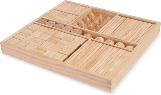 Kinderfeets gemixte blokken - Naturel van Kinder