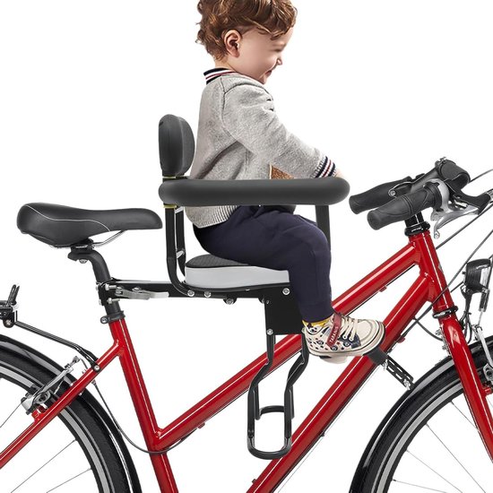 Kinderfietsstoeltje - Fietsstoel Kind - Veilig Fietsen - Verstelbaar Ontwerp - 80 kg Belastbaar - Zwart
