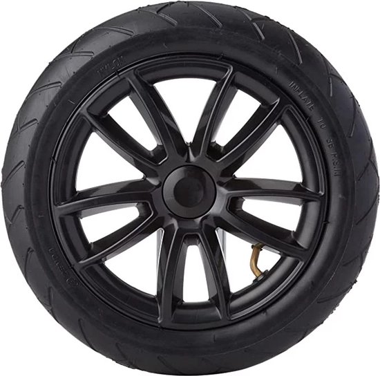 Kinderkraft Achterwiel voor Kinderwagen Moov - 12″ / 30 cm Stroller Wheel - Zwart, Origineel Vervangingsonderdeel, Licht & Eenvoudig te Monteren van Kinderkraft