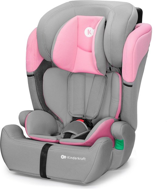 Kinderkraft COMFORT UP I-SIZE - Autostoeltje 76-150 cm - 9-36 kg - Diepe zitting - Afstelbare hoofdsteun - Veiligheidssystemen - Eenvoudig te reinigen - Groep 1/2/3 - Tot 12 jaar - Roze van Kinderkraft