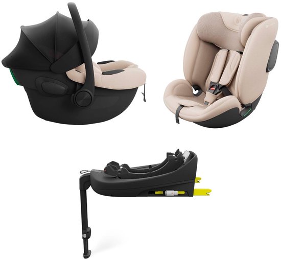Kinderkraft ENDURA SAFE Autostoel - 40–150 cm - Groep 0+/1/2/3 - Met Isofix - Beige van Merkloos