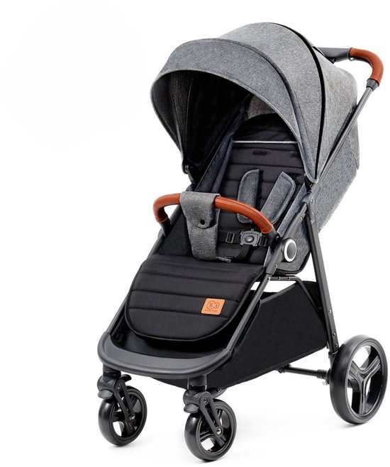 Kinderkraft GRANDE PLUS Buggy - Met één hand inklapbaar - Tot 22 kg - Grijs