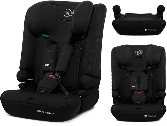 Kinderkraft I-COMFY 3-in-1 i-Size Autostoel – 76-150 cm – Groep 1/2/3 – R129 Goedgekeurd – Zwart van Kinderkraft