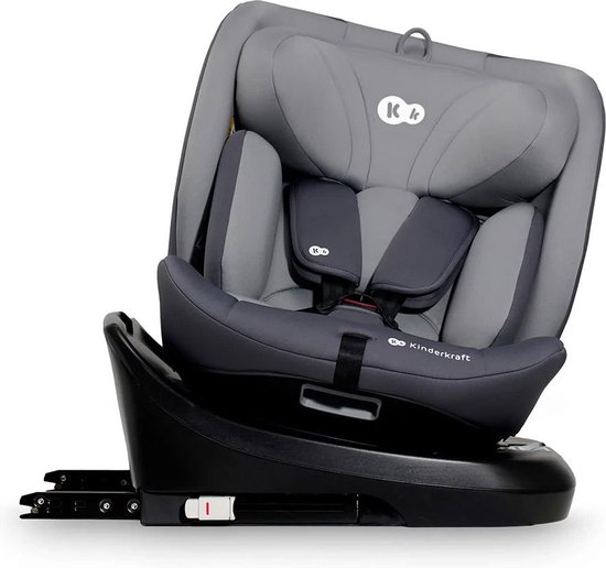 Kinderkraft I-GROW I-SIZE Autostoel – 40-150 cm – Met Isofix – 360 - Groep 0/1/2/3 – Tot 12 Jaar – Grijs van Merkloos