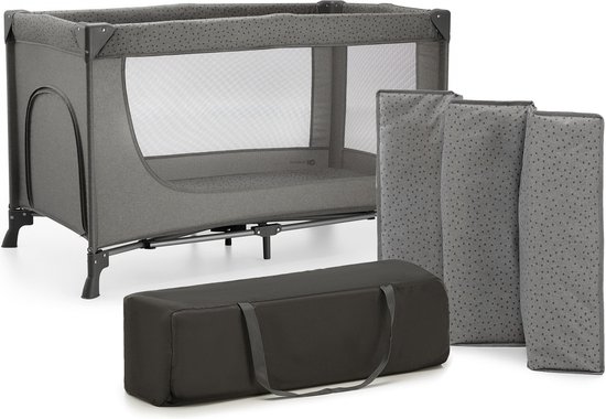 Kinderkraft JOY 2 - Reisbed 2-in-1 - Voor baby's tot 25 kg - Snel en eenvoudig inklapbaar - Grijs van Kinderkraft