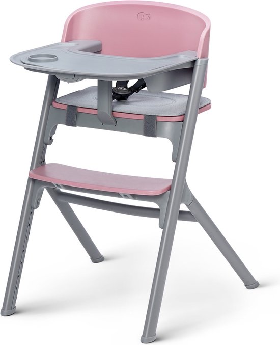 Kinderkraft LIVY - Kinderstoel - 3in1 - van 6 maanden tot 110 kg - stoel voor het hele gezin - ergonomische rugleuning - Verstelbare zitting - minimalistisch Nederlands design - Roze van Kinderkraft