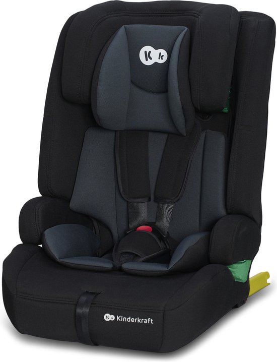 Kinderkraft SAFETY FIX2 I-SIZE - Autostoeltje 76-150 cm - 9-36 kg - Diepe zitting - Afstelbare hoofdsteun - Veiligheidssystemen - Eenvoudig te reinigen - Groep 1/2/3 - Tot 12 jaar - Zwart van Kinderkraft