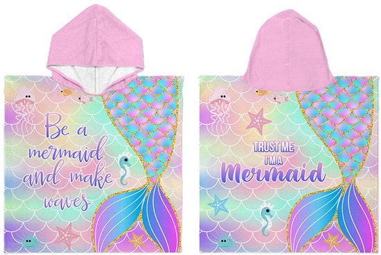 Kinderponcho Mermaid