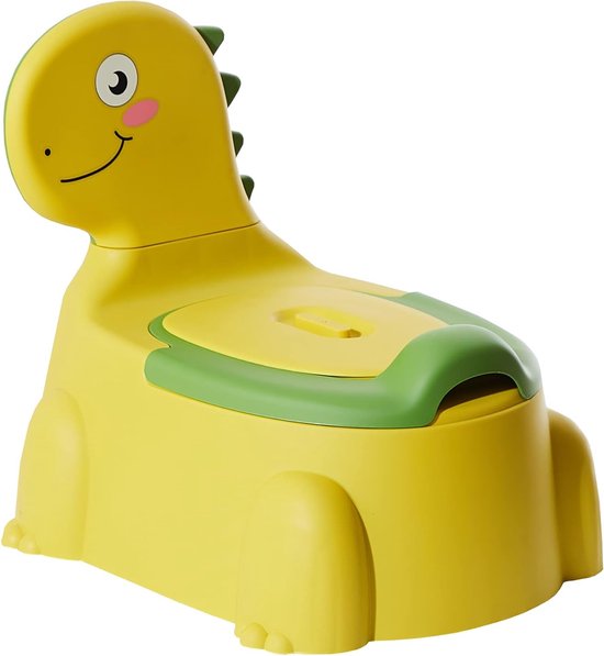 Kinderpotje, leren toilet met rugleuning, babytoilet, baby- en kindertoilet, comfortabel, antislip, spatwaterdicht en geurremmend, eenvoudig legen met afneembare pot van Kinder