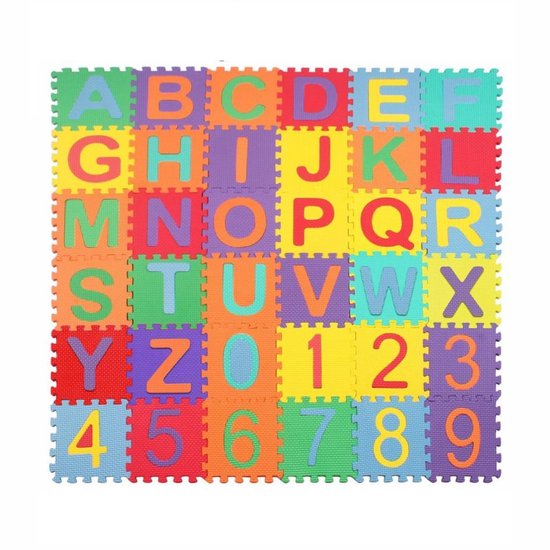 Kinderpuzzelmat - puzzelvloermat - baby speelmat - EVA foam mat - geschikt voor baby's en jonge kinderen om op te spelen - 12×12cm van EVAtech