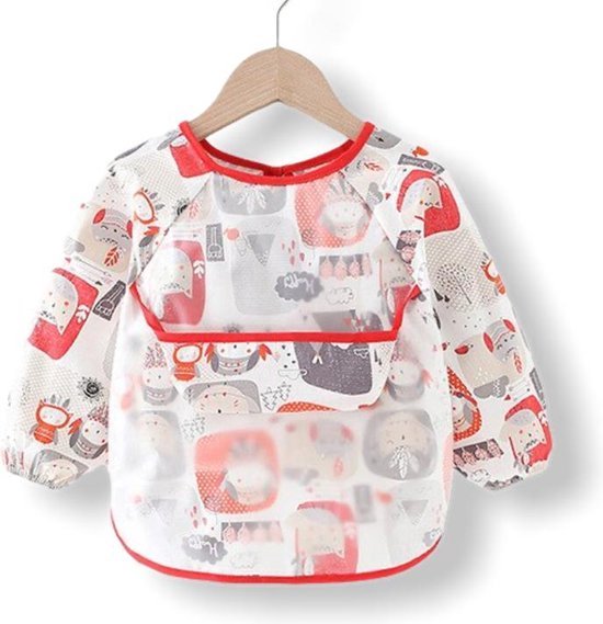Kinderschort Indian met Lange Mouwen - Knutsel Slabbetje - Knutselen - Kliederschort - 3 tot 5 Jaar - Children’s Apron With Long Sleeves van Kinder